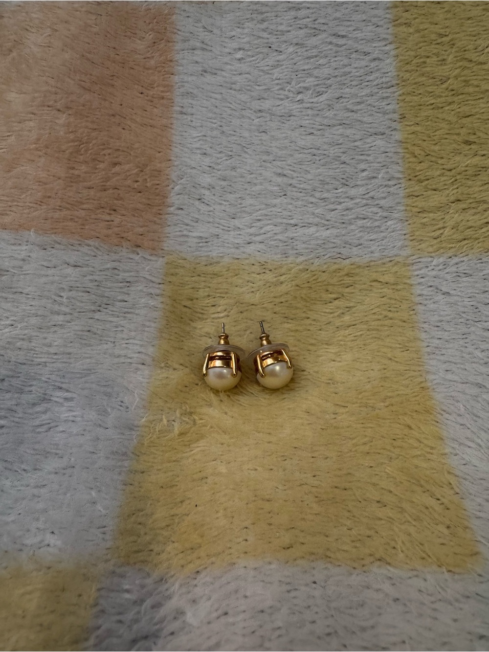 Kate Spade Gold plated Pearl Stud Earrings